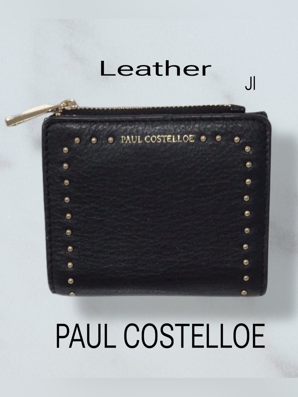 PAUL COSTELLOE  Black Leather Wallet
